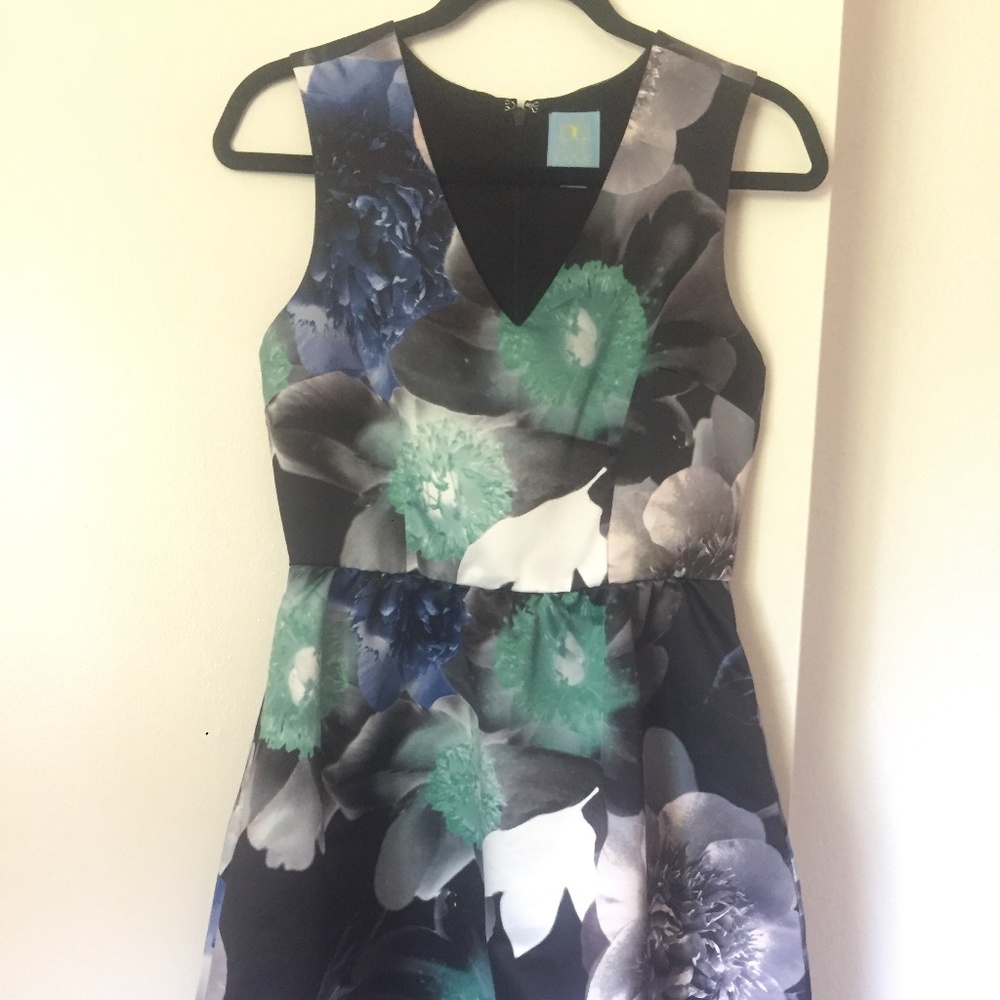 CeCe Floral Print Dress